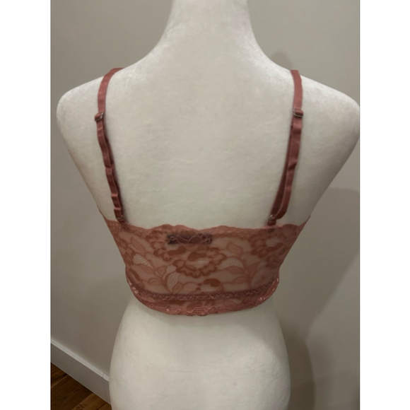 Women's ADOME Pink Lace Bralette S - Picture 3 of 5